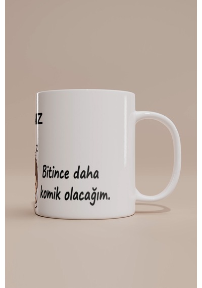 Sabır Yükleniyor Loading Bar Kupa Bardak Beyaz