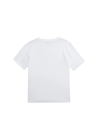 Puma Graphics Relaxed Çocuk Beyaz Günlük Stil T-shirt 62987102