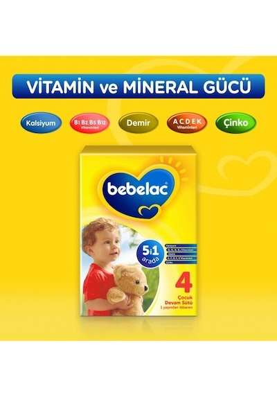 Bebelac 4 Devam Sütü 800 G 4 Adet