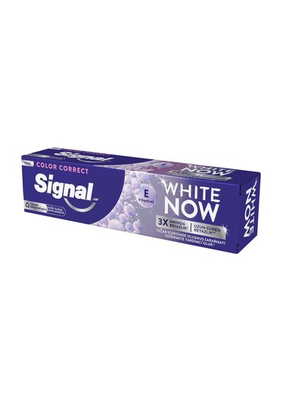 Signal White Now Color Correct Diş Macunu 75 Ml - 4 Yıllık Sararmayı Giderir 4'li Avantaj Paket Tarı