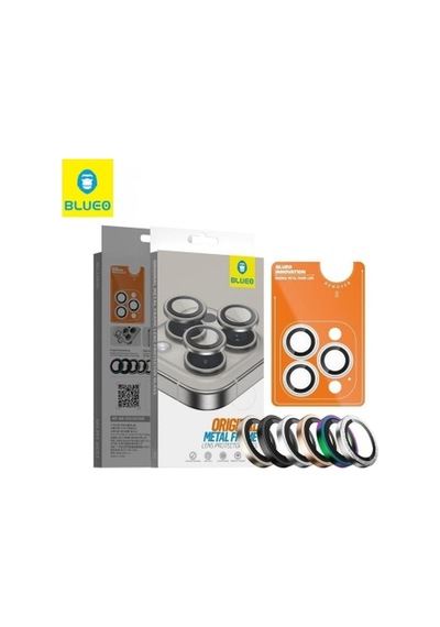 Mr. Gorilla İphone 15 Pro Uyumlu Suya Dayanıklı Metal Çerçeve Kamera Lens Koruyucu - Turuncu