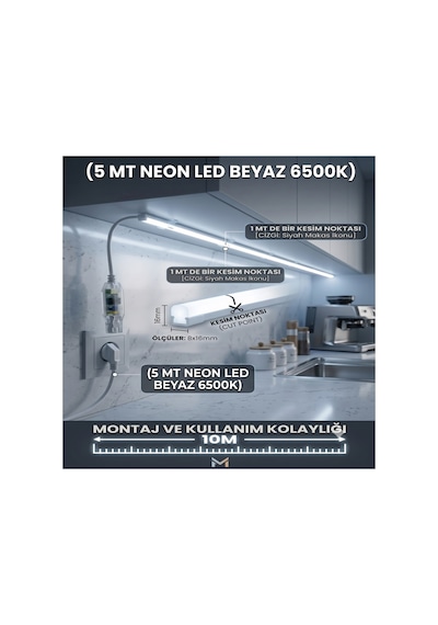 5 Metre Beyaz 220v Neon Led Şerit ,tak Çalıştır Set, Fişli Esnek Şerit Led, ,turuncu Led,mutfak,tezgah Ledi, Neon Led Şerit Işık ,ambiyans Işık Havuzu, Balkon, Teras Ve Ev İçin Dekoratif Led Beyaz-6500k 5 Metre Beyaz 220v Neon Led Şerit ,tak Çalıştır Set, Fişli Esnek Şerit Led, ,turuncu Led,mutfak,tezgah Ledi, Neon Led Şerit Işık ,ambiyans Işık Havuzu, Balkon, Teras Ve Ev İçin Dekoratif Led Beyaz-6500k