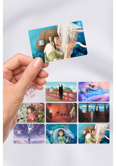Spirited Away Kart Kaplama Sticker 8 Adet Sen To Chihiro No Kamikakushi Çok Renkli