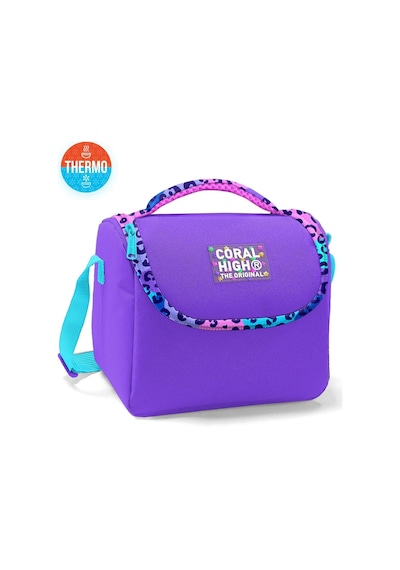 Coral High Kids Mor Leopar Desenli Thermo Beslenme Çantası 11772