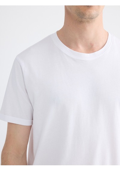 Lcwaıkıkı Classic Beyaz Slim Fit %100 Pamuk Basic Tişört