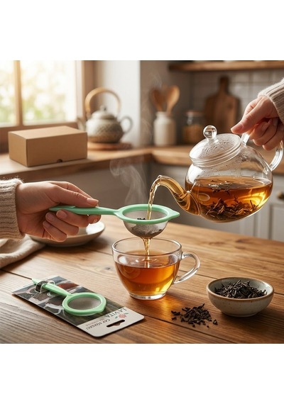 Lavita Plastik Renkli Saplı Çay Süzgeç- 24'li Paket Diğer