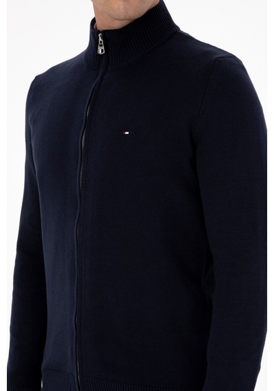 U.S. Polo Assn. Erkek Slim Fit Lacivert Basic Triko Hırka 50313688-VR033