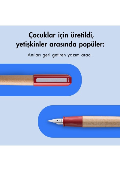 Lamy Abc Dolma Kalem Ahsap Govde A Uc Kirmizi Diğer