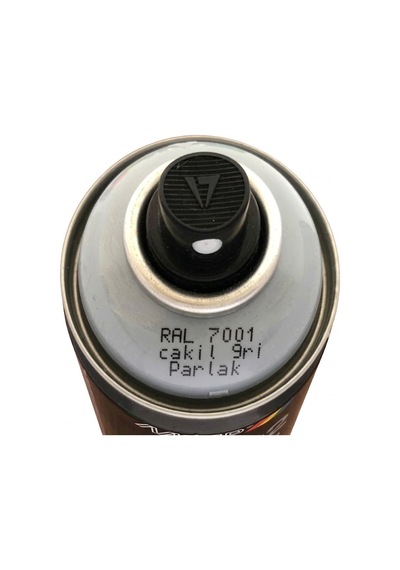 Motip Carat Ral 7001 Çakıl Gri Parlak Akrilik Spr. Boya 400ml Germany Çok Renkli