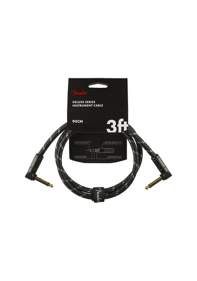 Fender Deluxe Series Instrument Cable Black Tweed - 90Cm Enstrüma
