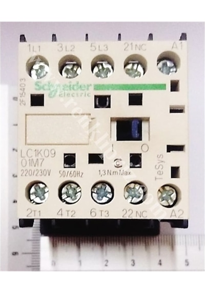 9 Amper 4 Kw Mini Kontaktör 220 Volt Ac Bobin Lc1k09m7