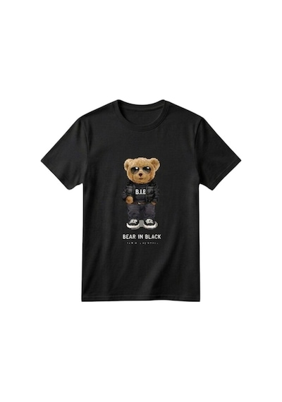 Erdem Kıds Unisex Kız Erkek Çocuk Baskılı Bisiklet Yaka Kısa Kollu Pamuklu Günlük T-shirt Bear In Black Siyah Bear In Black Siyah Erdem Kıds Unisex Kız Erkek Çocuk Baskılı Bisiklet Yaka Kısa Kollu Pamuklu Günlük T-shirt Bear In Black Siyah Bear In Black Siyah