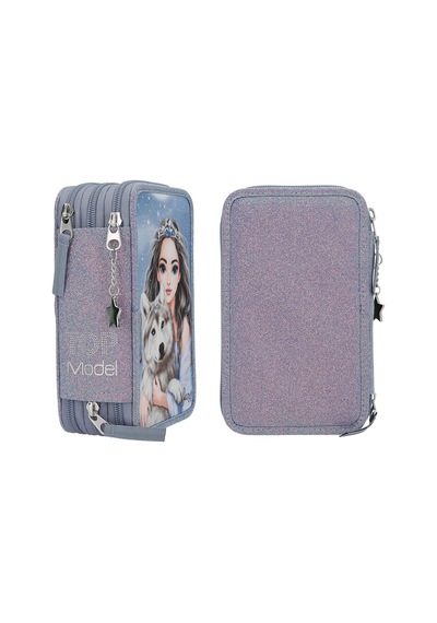 Top Model İçi Dolu Kalem Kutu Wolf 13149 Çok Renkli