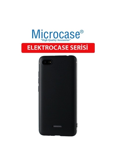 Microcase Xiaomi Redmi 6A Elektrocase Serisi Silikon Kilif + Cam 293002669 - Seçenek / Cam Koruma-Tempered Glass Istemiyorum