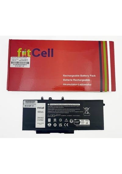 Fitcell Dell Uyumlu  Mt31p 0mt31p 4 Hücreli , Gd1jp 0gd1jp 4 Hücreli , Latitude E5580 Notebook Bataryası