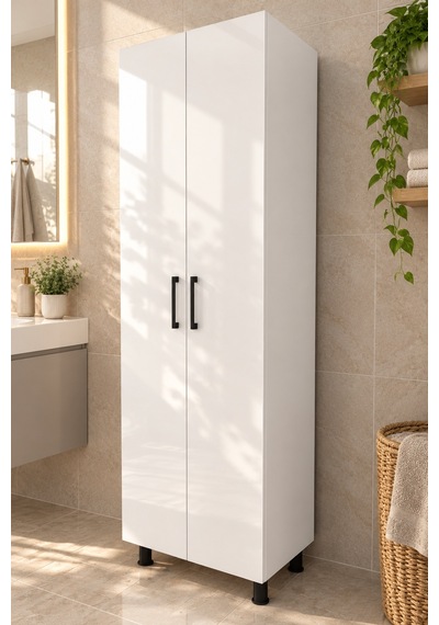 Derin Ayaklı 8 Raflı 2 Kapaklı Çok Amaçlı Mutfak Dolabı Ayaklı Banyo Dolabı Çok Amaçlı Dolap Beyaz Derin Ayaklı 8 Raflı 2 Kapaklı Çok Amaçlı Mutfak Dolabı Ayaklı Banyo Dolabı Çok Amaçlı Dolap Beyaz