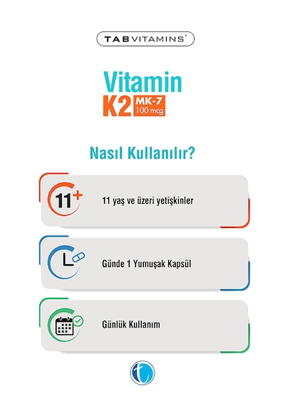 Tabvitamins Vitamin K2 60 Yumuşak Kapsül
