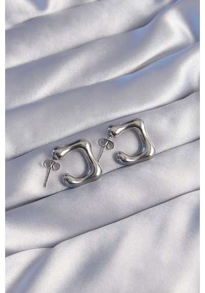 Ezoconcept 316l Çelik Gümüş Renk Minimal Bubble Küpe Çok Renkli