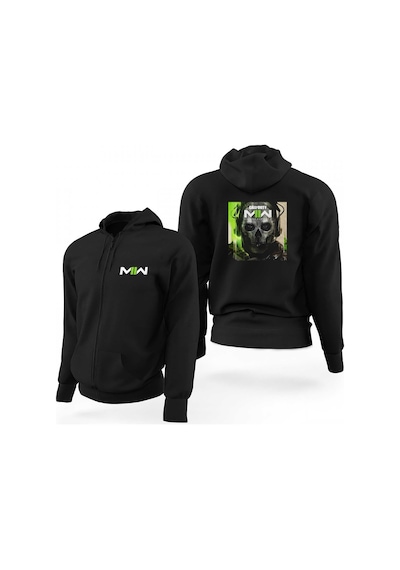 Call Of Duty Modern Warfare Iı Ghost Siyah Fermuarlı Limited Edition Kapşonlu Siyah