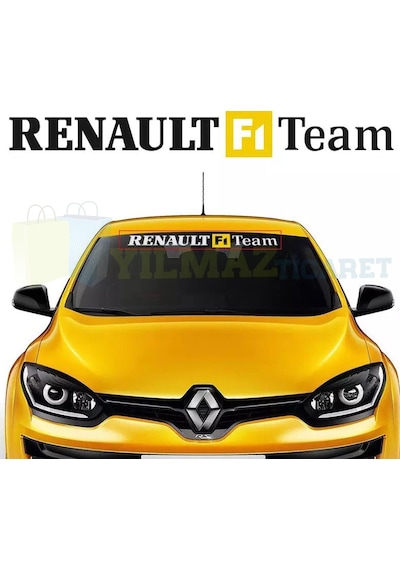 Renault F1 Team Yazı Oto Sticker Ön Cam Yapıştırma Araba Etiket