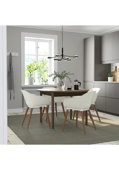 Ikea Kahverengi Geniş Yemek Masası - Yemek Masası Takımı
