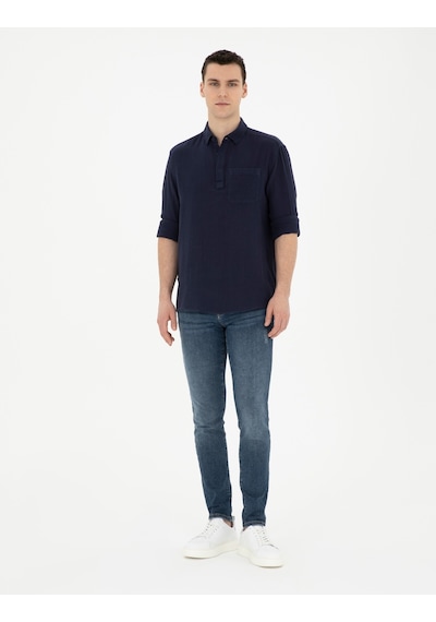 Pierre Cardin Erkek Lacivert Gömlek Desenli 50284592-vr033 Lacivert Pierre Cardin Erkek Lacivert Gömlek Desenli 50284592-vr033 Lacivert