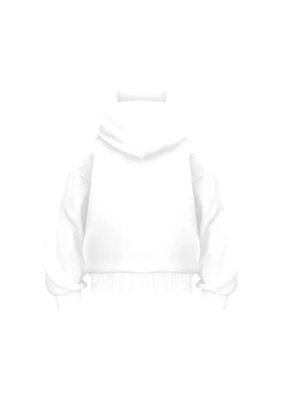 Barlashive Erkek Samuray Ninja Çift Kapşonlu Zıp Fermuarlı Kanguru Cepli Tam Fermuarlı Hoodie Swetshirt - Beyaz Çok Renkli