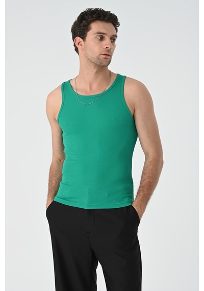 Antioch Slim Fit Erkek Atlet Ördek Yeşili