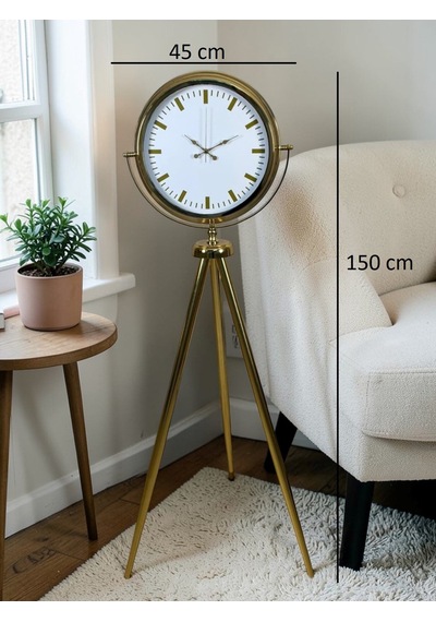 Büro Ev Ofis Hediyesi İçin Golden Trend Tripod Ayaklı Saat Diğer