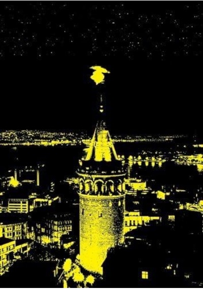 Puzzle Galata Kulesi 1000 Parça Neon Puzzle
