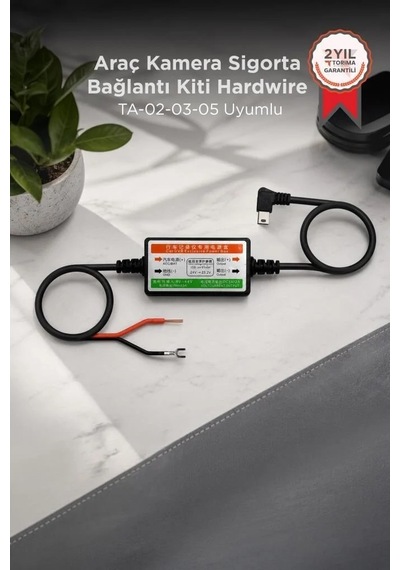 Premium Voltaj Otomobil Seyahat Araç Kamera Sigorta Bağlantı Kiti Hardwire Ta-02-03-05 Uyumlu