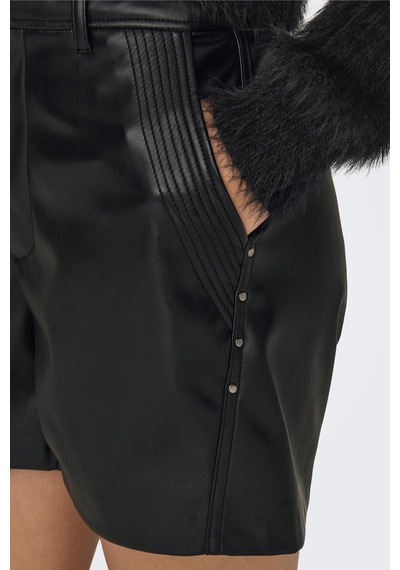 Only Onlıdına Hw Faux Leather Shorts Cc Pnt Siyah 15324964 Renkli