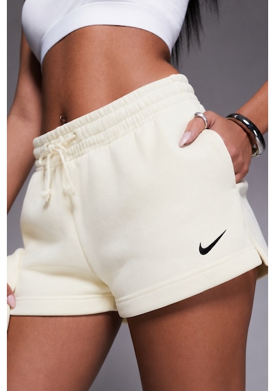 Nike Sportswear Phoenix Fleece Mid Rise 2" İnc Short Kadın Şardonlu Kalın Şort Krem