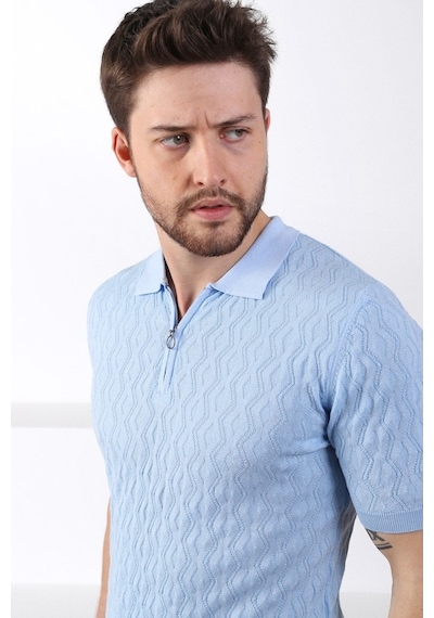 Ferraro Mavi Polo Yaka Fermuarlı Erkek Pamuk Triko T-Shirt-Mavi (417942665) Mavi Ferraro Mavi Polo Yaka Fermuarlı Erkek Pamuk Triko T-Shirt-Mavi (417942665) Mavi