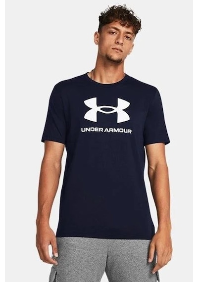 Under Armour Ua Sportstyle Logo Update Erkek Tişört 1382911-408 Lacivert