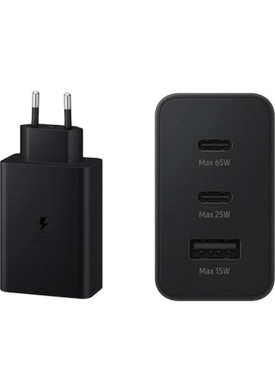 Samsung Uyumlu 3In1 Trio 65W 2Xpd+Usba Ev Tipi Şarj Aleti 3 Çıkışlı T653