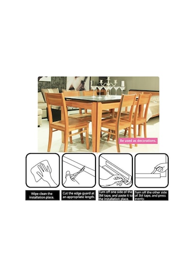 Miny Baby Mini Kenar+Köşe Koruyucu-Siyah Çok Renkli