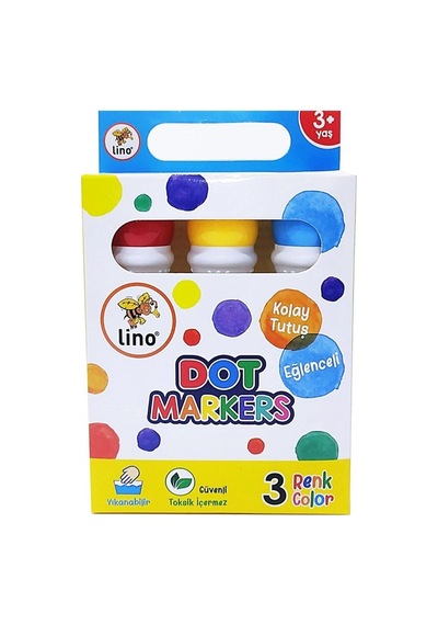Dot Markers 3'lü Yıkanabilir