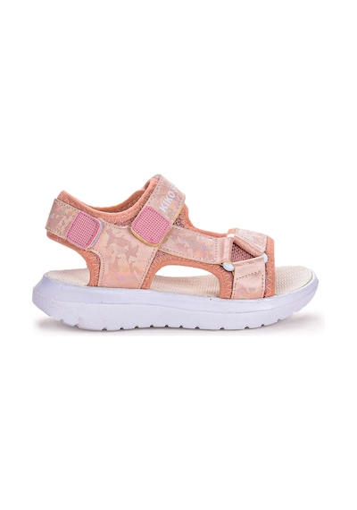 Kiko Kids 333 Hologram Cırtlı Kız Çocuk Sandalet Ayakkabı Pudra