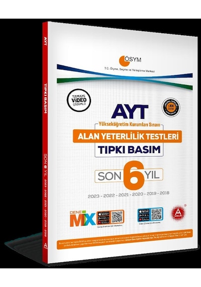 AYT Son 6 Yıl Tıpkı Basım Çıkmış Sorular -  A Yayınları