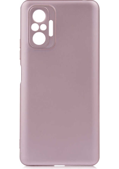 Noktaks - Redmi Note 10 Pro Uyumlu - Kılıf Mat Soft Esnek Premier Silikon Kapak - T17173 - Rose Gold Rose Gold
