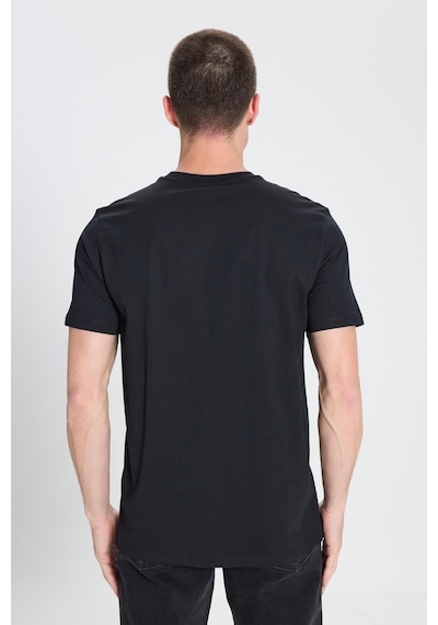 Regular Fit T-shirt Black Black Siyah