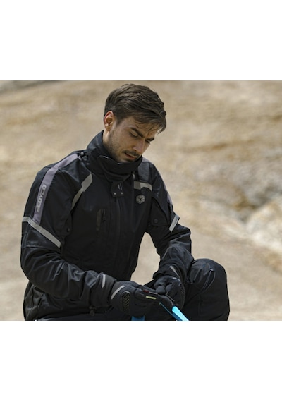 Scoyco Jk108c Motosiklet Montu 4 Mevsim Uzun Oxford 600-d Dayanıklı Kumaş Motorcu Mont Black