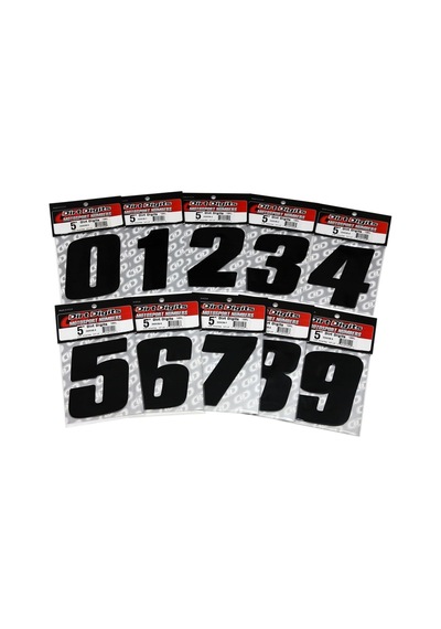 Dirt Digits Dd73b-9 Siyah 7" Çok Parlak Hassas Kalıp Kesim Vinil Numara 9, 3'lü Paket
