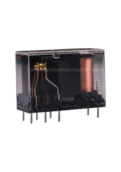 Helishun 24V 5A Çift Kontak Röle - Hls-14F3L-Dc24V-C