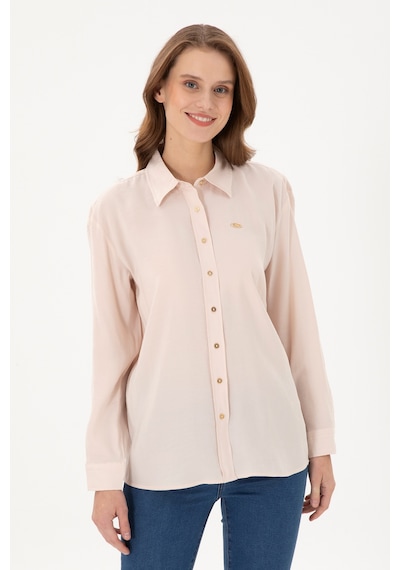 U.s. Polo Assn. Kadın Taş Gömlek Desenli 50289849-vr049 Taş