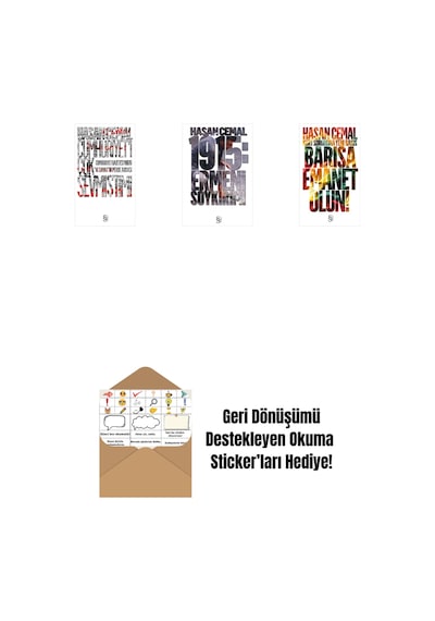 Cumhuriyet'i Çok Sevmiştim + 1915: Ermeni Soykırımı + Barışa Emanet Olun + Okuma Sticker'ları