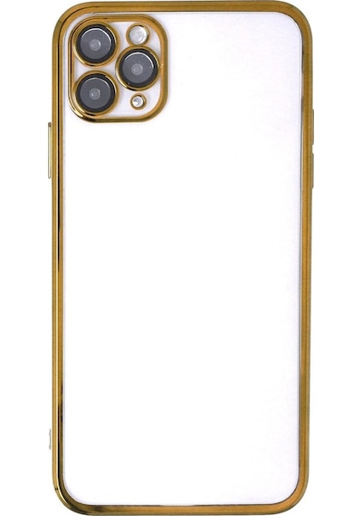 Apple Uyumlu iPhone 11 Pro Max Kılıf Razer Lensli Silikon - Gold Diğer
