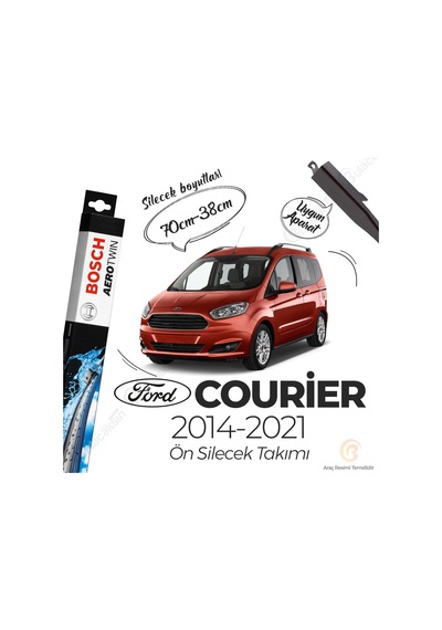 Ford Courier Muz Silecek Takımı 2014-2021 Bosch Aerotwin