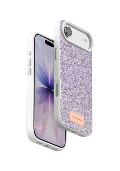 Onegif Apple İphone 17 Air Bright Simli Kapak - Lila Kılıf